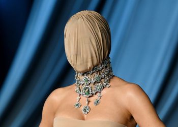 Kim Kardashian Masks up in Margiela for the 2025 Academy Museum Gala