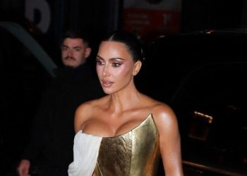 Kim Kardashian’s Birthday Suit Is Gold Archival Givenchy Couture