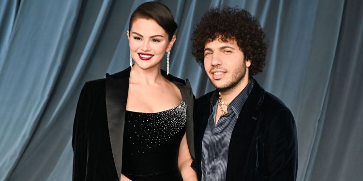 Selena Gomez and Benny Blanco Make Their Newlywed Red Carpet Debut at the 2025 Academy Gala