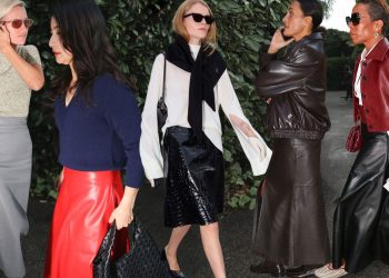 7 Non-Intimidating Leather Skirt Outfits to Try This Winter