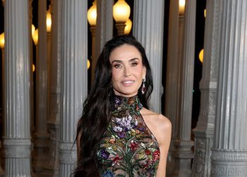 Demi Moore Dons a Floral Twist on the Naked Dressing Trend at the 2025 LACMA Art + Film Gala