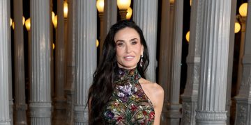 Demi Moore Dons a Floral Twist on the Naked Dressing Trend at the 2025 LACMA Art + Film Gala