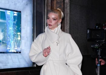 Anya Taylor-Joy Has a Very Cheeky Twist on Winter Whites