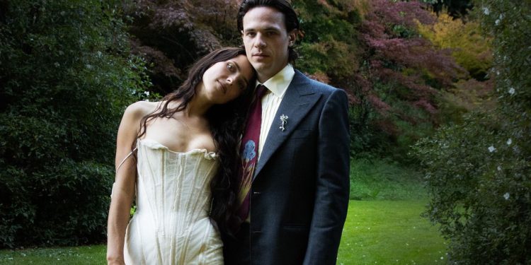 Harley Weir Wore a Corseted Dilara Findikoglu Dress for Her Ireland Wedding to John Kelleher