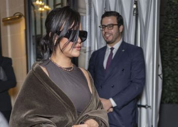 Rihanna Reps the Shawl for Fall