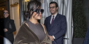 Rihanna Reps the Shawl for Fall
