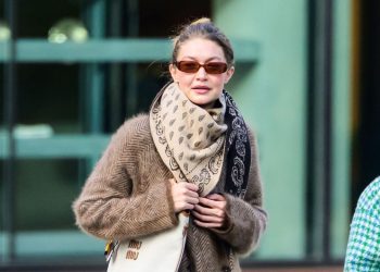 Gigi Hadid Is Serving Supermodel Teddy Bear in Monochromatic Layers