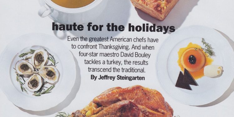 From the Archives: David Bouley’s Thanksgiving 1994 Menu